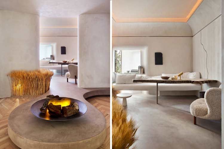 arcilla, barro, sostenible, revestimiento, interiores