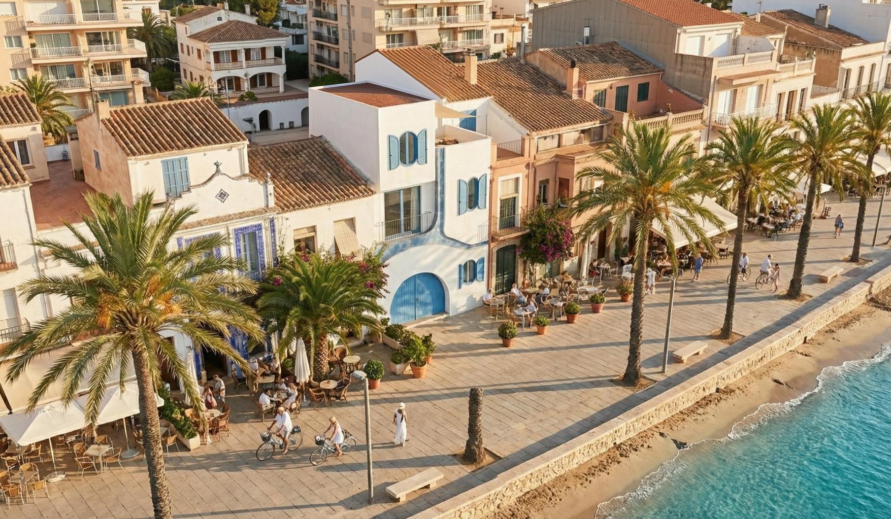 habitacion mediterránea, japandi, blue, sea, mar
